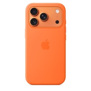 Apple iPhone 17 Pro Silikon Case mit MagSafe - Orange – Refurbished – Produktansicht