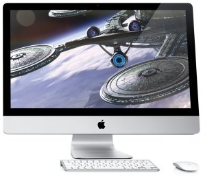 Apple iMac (Late 2009) [27", Intel Core i5 2,66GHz, 4GB RAM, 1TB HDD, ATI Radeon HD 4850, macOS] silber – Refurbished – Produktansicht