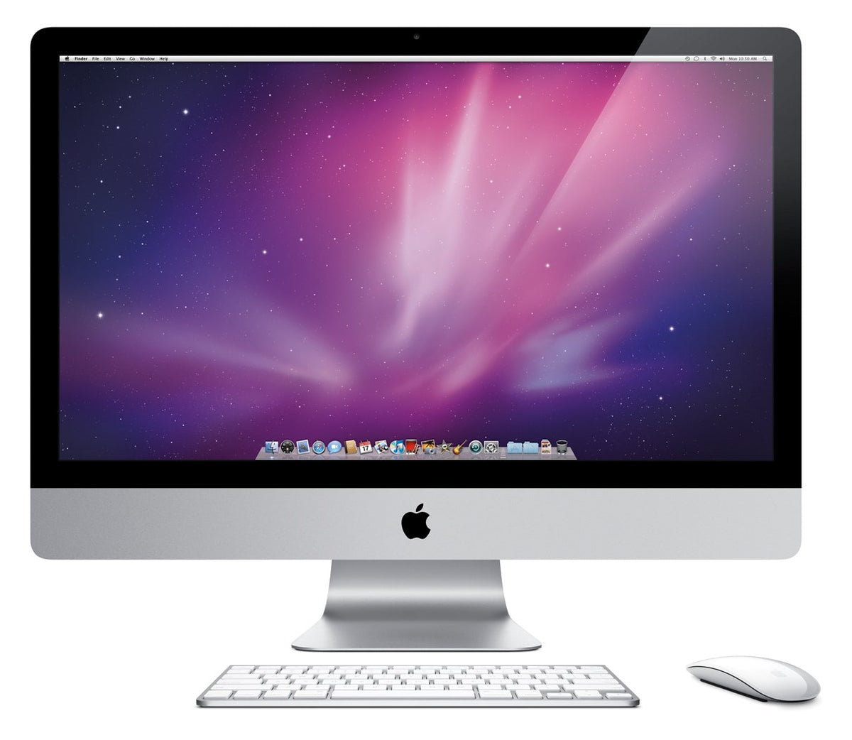 Apple iMac (2010) [27", Intel Core i5 2,8GHz, 4GB RAM, 1TB HDD, ATI Radeon HD 5750, macOS] silber – Refurbished – Produktansicht