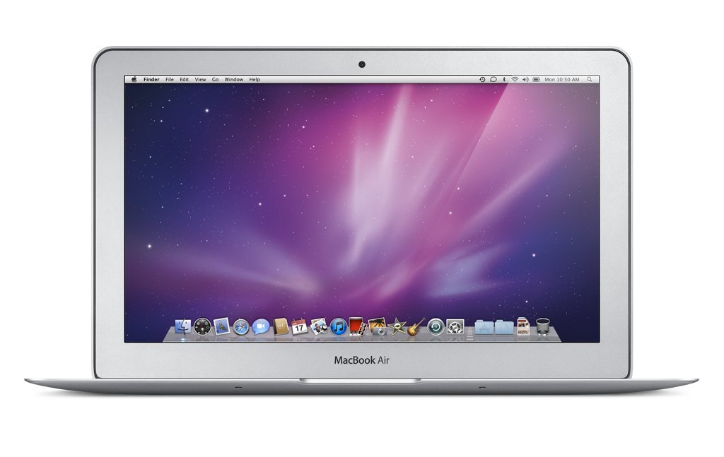 Apple MacBook Air (2010) [11,6", Intel Core 2 Duo 1,6GHz, 4GB RAM, 128GB SSD, NVIDIA GeForce 320M, macOS] silber – Refurbished – Produktansicht