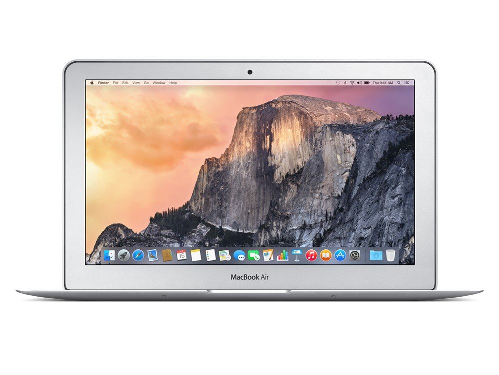 Apple MacBook Air (Early 2014) [11,6", Intel Core i5 1,4GHz, 4GB RAM, 128GB SSD, Intel HD Graphics 5000, macOS] silber – Refurbished – Produktansicht