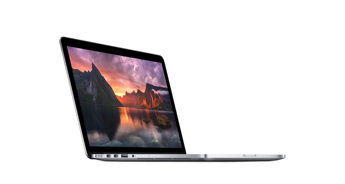 Apple MacBook Pro (2014) [13,3", Retina, Intel Core i5 2,6GHz, 8GB RAM, 128GB SSD, Intel Iris Graphics 5100, macOS] silber – Refurbished – Produktansicht