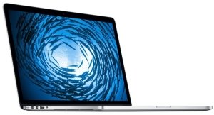 Apple MacBook Pro (2014) [15,4", Retina, Intel Core i7 2,2GHz, 16GB RAM, 256GB SSD, Intel Iris Pro Graphics 1536, macOS] silber – Refurbished – Produktansicht