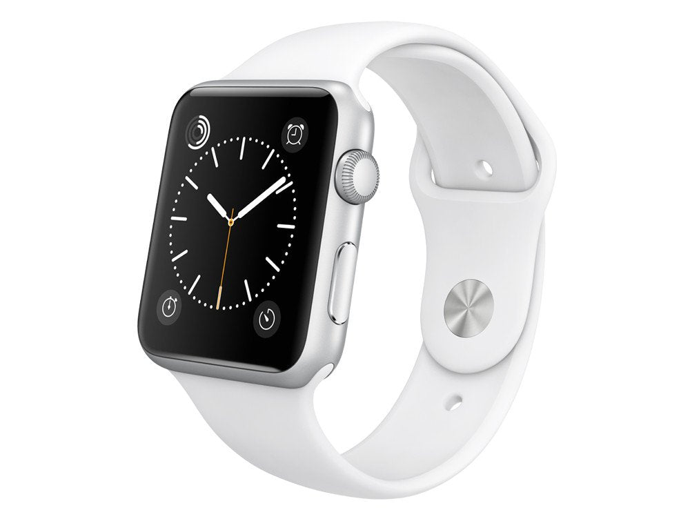 Apple Watch Sport [inkl. Sportarmband weiß] 42mm Aluminumgehäuse silber – Refurbished – Produktansicht