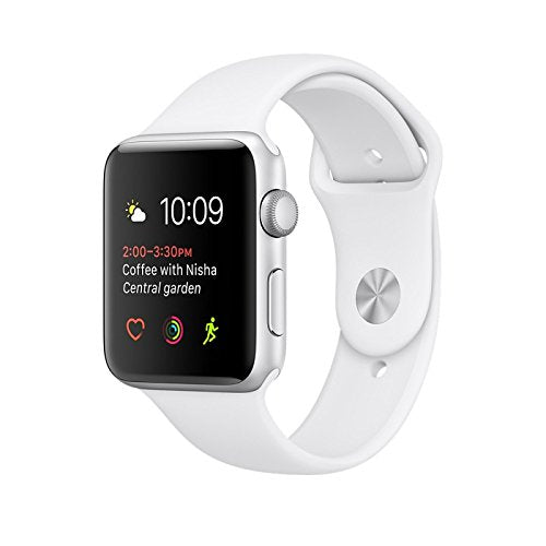 Apple Watch Series 2 [inkl. Sportarmband weiß] 42mm Aluminiumgehäuse silber – Refurbished – Produktansicht