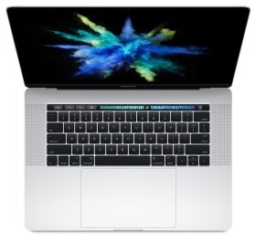 Apple MacBook Pro (Late 2016) [15,4", Touch Bar, Intel Core i7 2,7GHz, 16GB RAM, 512GB SSD, AMD Radeon Pro 455, macOS] silber – Refurbished – Produktansicht