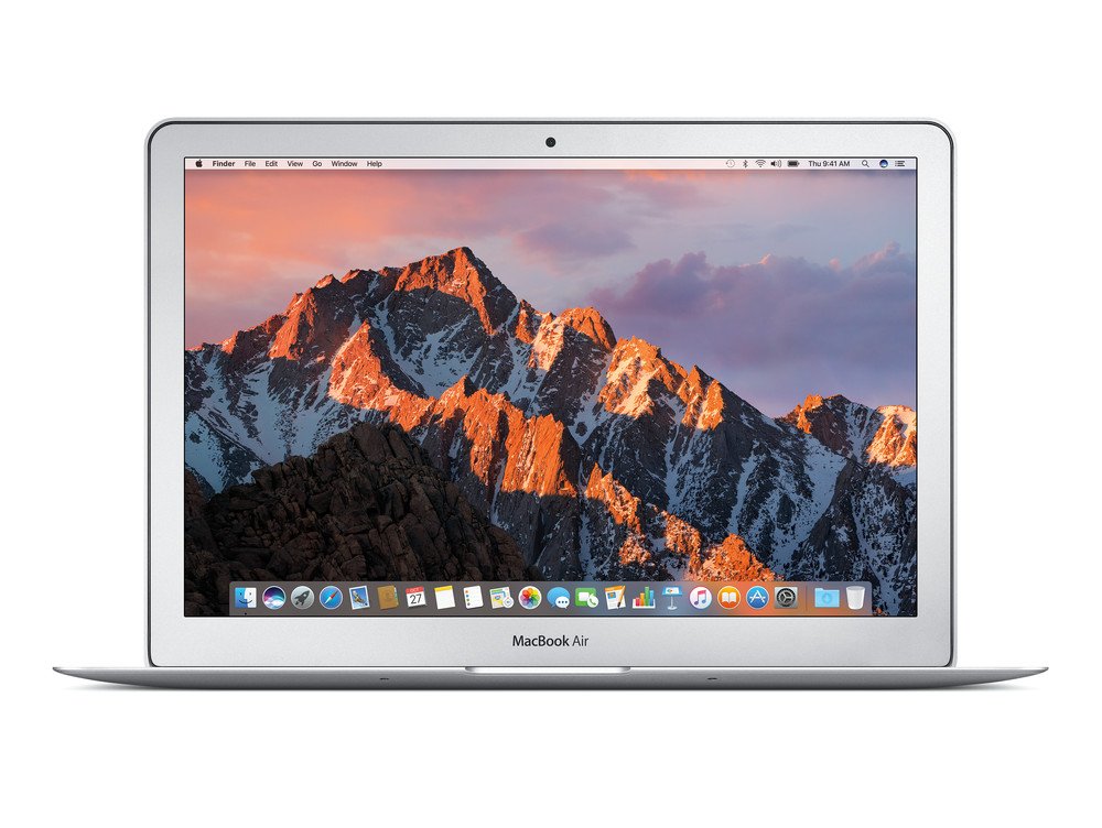 Apple MacBook Air (2017) [13,3", Intel Core i5 1,8GHz, 8GB RAM, 128GB SSD, Intel HD Graphics 6000, macOS] silber – Refurbished – Produktansicht