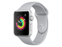 Apple Watch Series 3 [GPS, inkl. Sportarmband nebelgrau] 42mm Aluminiumgehäuse silber – Refurbished – Produktansicht