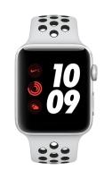 Apple Watch Nike+ Series 3 [WiFi + Cellular, inkl. Sportarmband platinum-grau/schwarz] 42mm Aluminiumgehäuse silber – Refurbished – Produktansicht