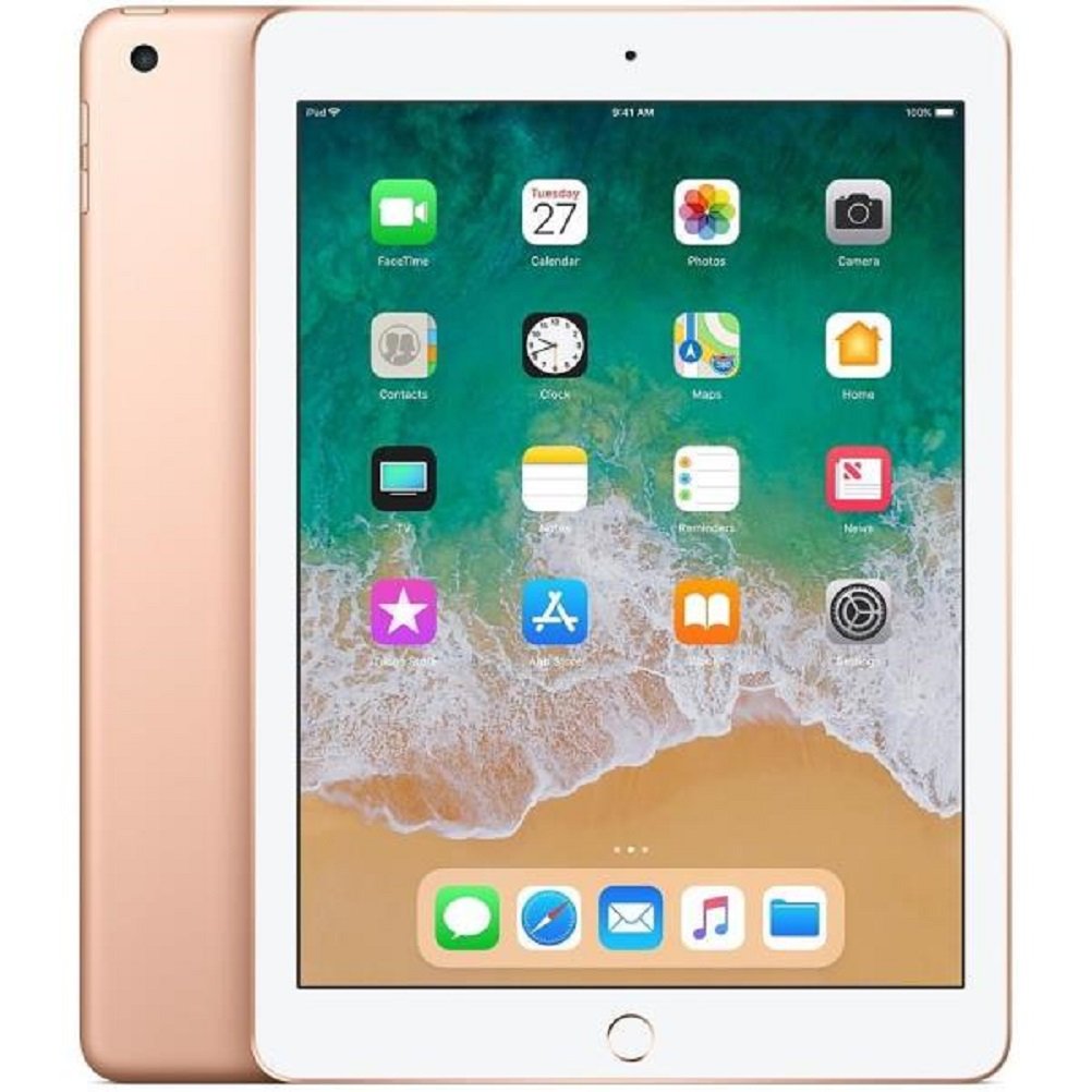 Apple iPad 6 (2018) 32GB [9,7" WiFi + Cellular] gold/roségold – Refurbished – Produktansicht