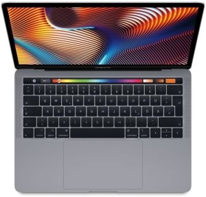 Apple MacBook Pro (2018) [13,3", Touch Bar, Intel Core i5 2,3GHz, 8GB RAM, 256GB SSD, Intel Iris Plus Graphics 655, macOS] spacegrau – Refurbished – Produktansicht