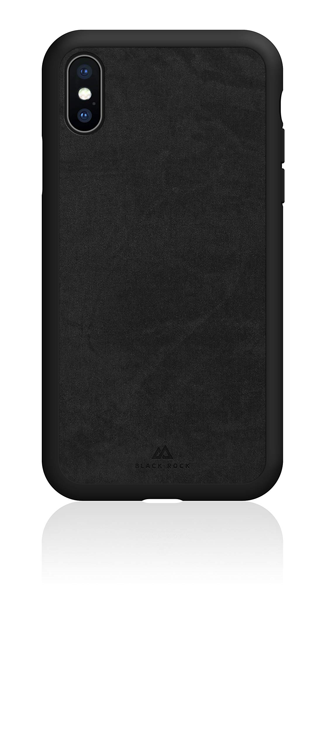 Black Rock - Mikrofaser Hülle Premium Case Soft Hülle Passend für Apple iPhone XS Max I TPU Handyhülle, Schutzhülle Kabellos Laden (Schwarz) – Refurbished – Produktansicht