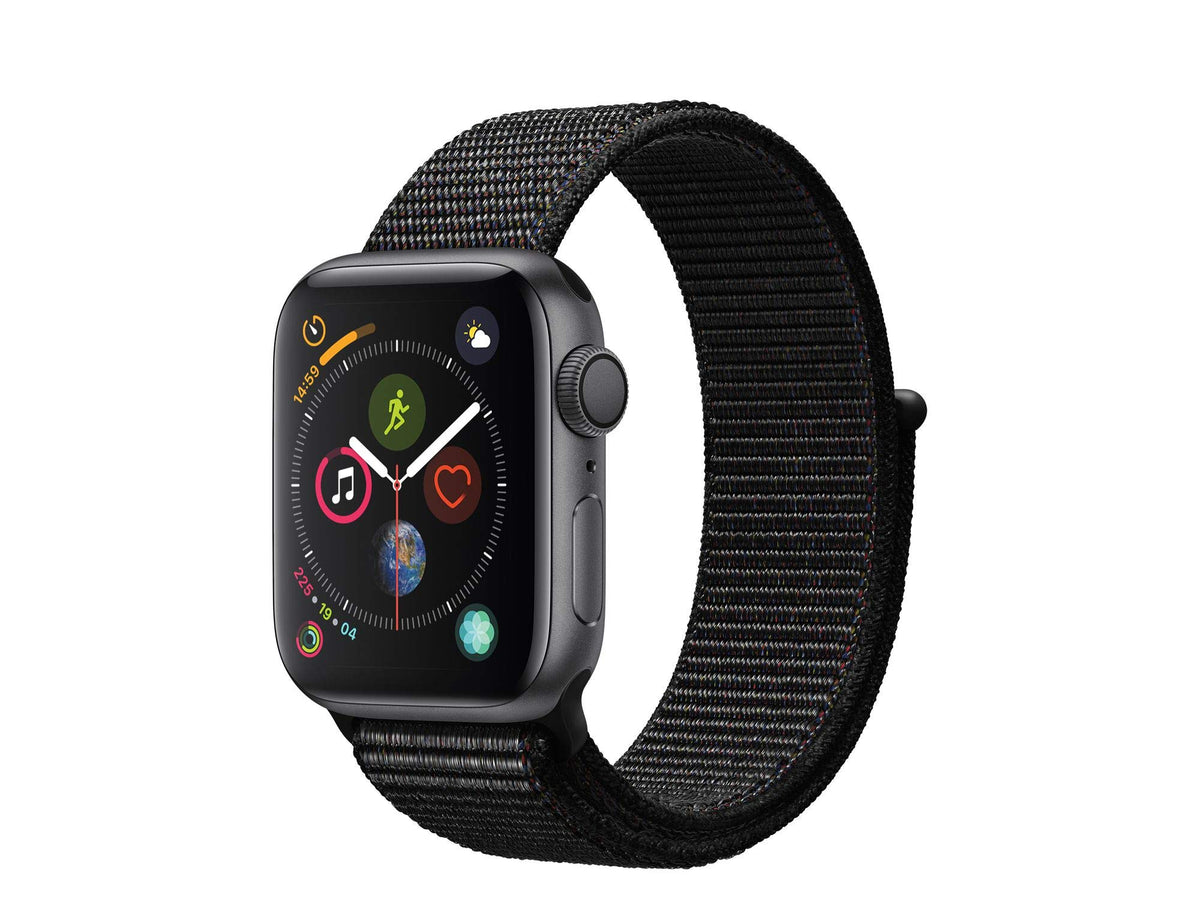 Apple Watch Series 4 [GPS, inkl. Sport Loop schwarz] 40mm Aluminiumgehäuse spacegrau – Refurbished – Produktansicht