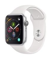 Apple Watch Series 4 [GPS, inkl. Sportarmband weiß] 44mm Aluminiumgehäuse silber – Refurbished – Produktansicht