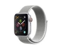 Apple Watch Series 4 [GPS + Cellular, inkl. Sport Loop muschelgrau] 40mm Aluminiumgehäuse silber – Refurbished – Produktansicht
