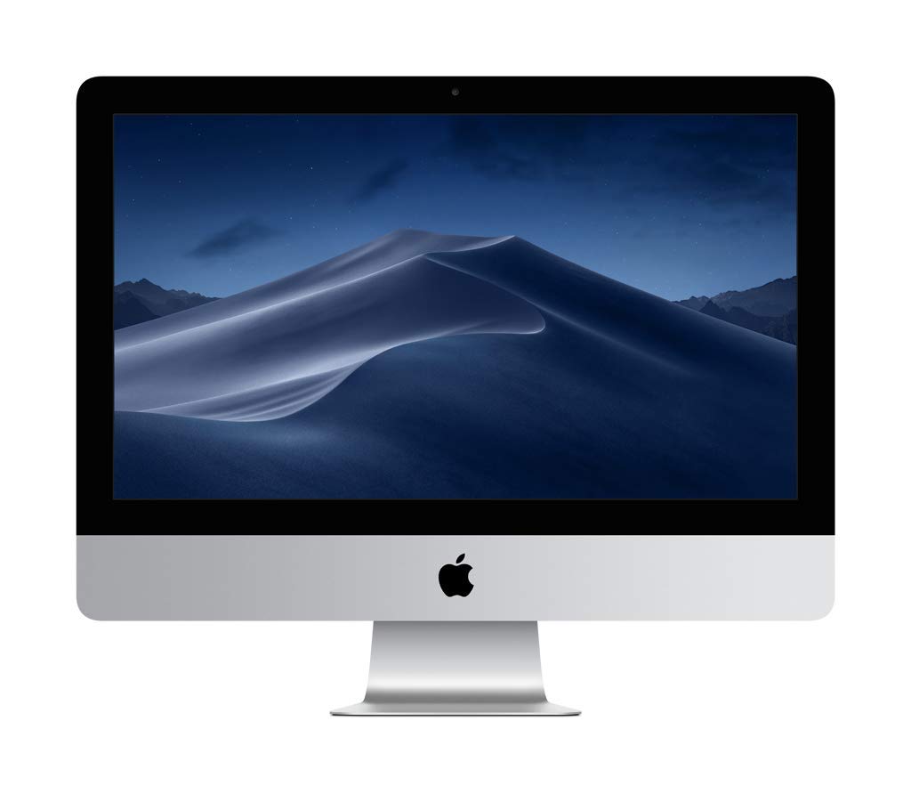 Apple iMac (2019) [21,5", 4K, Retina, Intel Core i3 3,6GHz, 8GB RAM, 1TB HDD, AMD Radeon Pro 555X, macOS] silber – Refurbished – Produktansicht