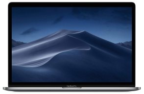 Apple MacBook Pro (2019) [15,4", Touch Bar, Intel Core i7 2,6GHz, 16GB RAM, 256GB SSD, Intel UHD Graphics 630, AMD Radeon Pro 555X, macOS] spacegrau – Refurbished – Produktansicht