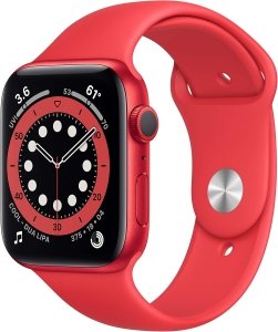 Apple Watch Series 6 [GPS, inkl. Sportarmband rot] 44mm Aluminiumgehäuse rot – Refurbished – Produktansicht