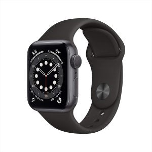 Apple Watch Series 6 [GPS, inkl. Sportarmband schwarz] 40mm Aluminiumgehäuse spacegrau – Refurbished – Produktansicht