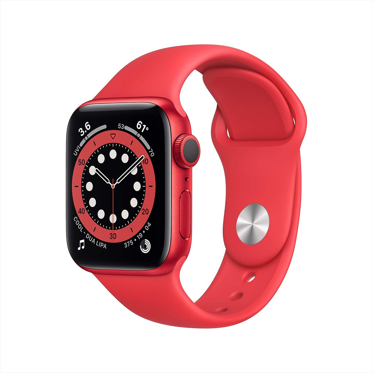 Apple Watch Series 6 [GPS, inkl. Sportarmband rot] 40mm Aluminiumgehäuse rot – Refurbished – Produktansicht