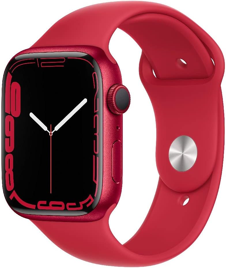 Apple Watch Series 7 [GPS, inkl. Sportarmband rot] 45mm Aluminiumgehäuse rot – Refurbished – Produktansicht