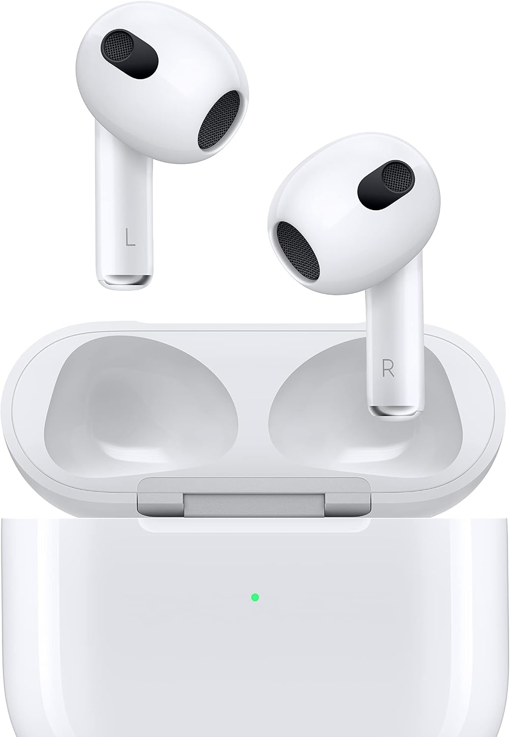 Apple AirPods [3. Generation] weiß inkl. kabellosem MagSafe Ladecase – Refurbished – Produktansicht
