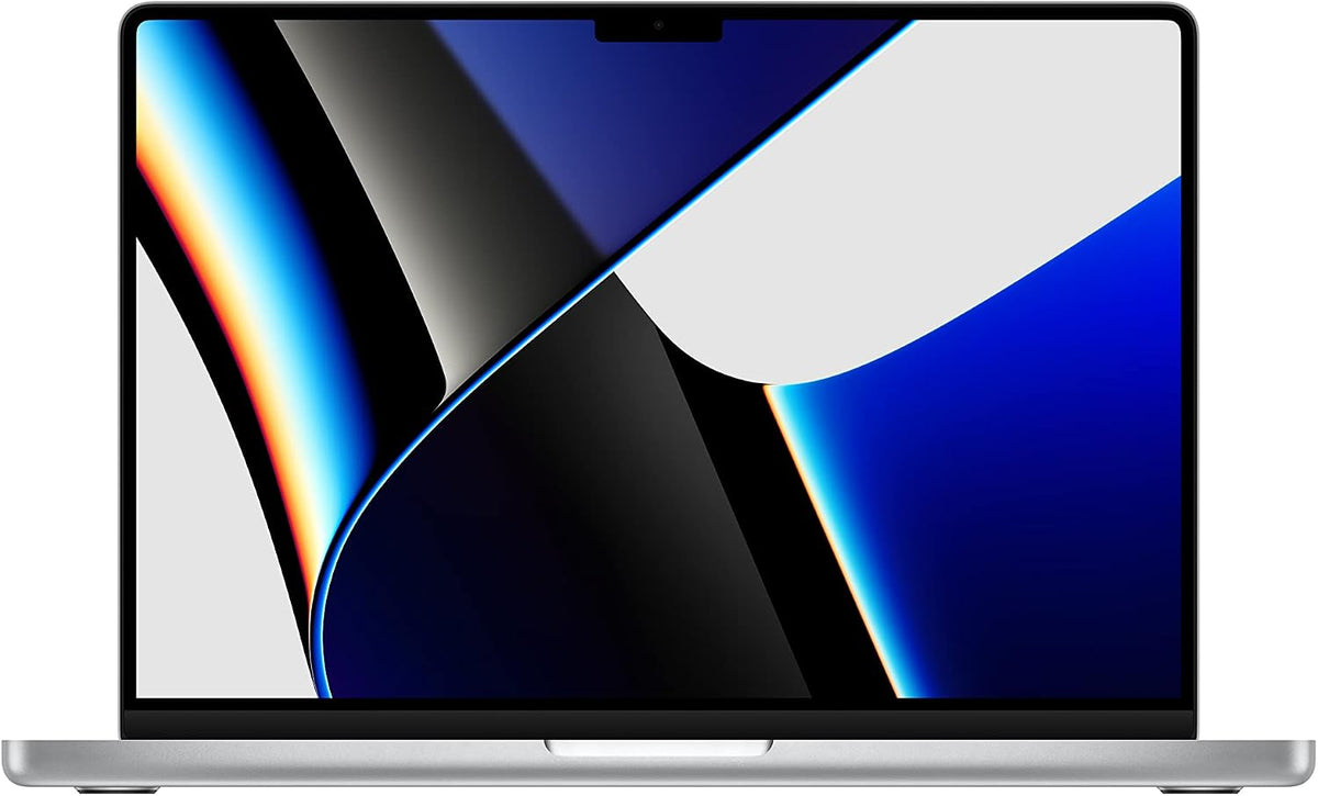 Apple MacBook Pro (2021) [14,2", Apple M1 Pro 10 Core, 16GB RAM, 1TB SSD, Apple 16 Core, macOS] silber – Refurbished – Produktansicht