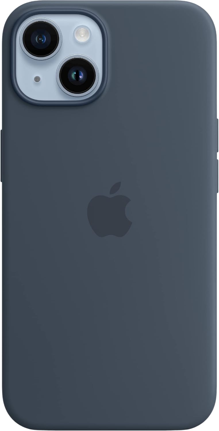 Apple Silikon Case mit MagSafe [für iPhone 14] sturmblau – Refurbished – Produktansicht