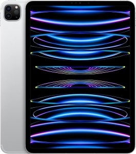 Apple iPad Pro (2022) 256GB [11" WiFi + Cellular] silber – Refurbished – Produktansicht