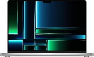 Apple MacBook Pro (2023) [16,2", Apple M2 Pro 12 Core, 16GB RAM, 512GB SSD, Apple 19 Core, macOS] silber – Refurbished – Produktansicht