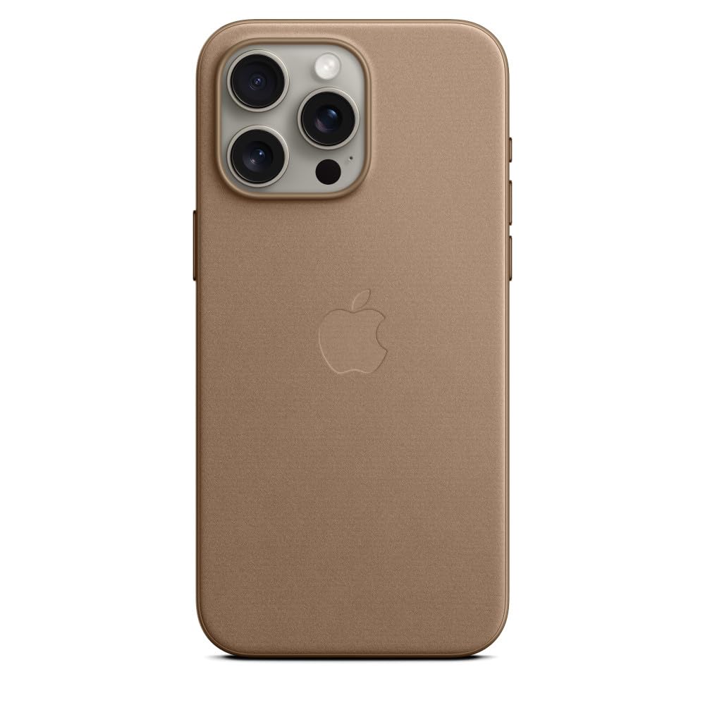 Apple Feingewebe Case mit MagSafe [für iPhone 15 Pro Max] taupe – Produktansicht
