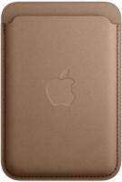 Apple iPhone Feingewebe Wallet mit MagSafe taupe – Refurbished – Produktansicht
