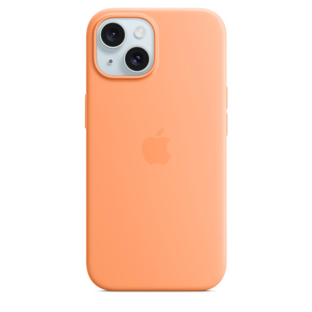 Apple Silikon Case mit MagSafe [für iPhone 15] sorbet orange – Refurbished – Produktansicht