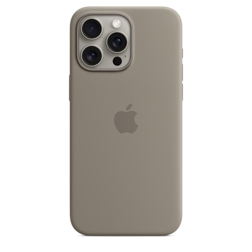 Apple Silikon Case mit MagSafe [für iPhone 15 Pro Max] tonbraun – Refurbished – Produktansicht