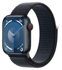 Apple Watch Series 9 [GPS + Cellular, inkl. Sport Loop mitternacht] 41mm Aluminiumgehäuse mitternacht – Refurbished – Produktansicht
