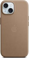 Apple Feingewebe Case mit MagSafe [für iPhone 15] taupe – Refurbished – Produktansicht