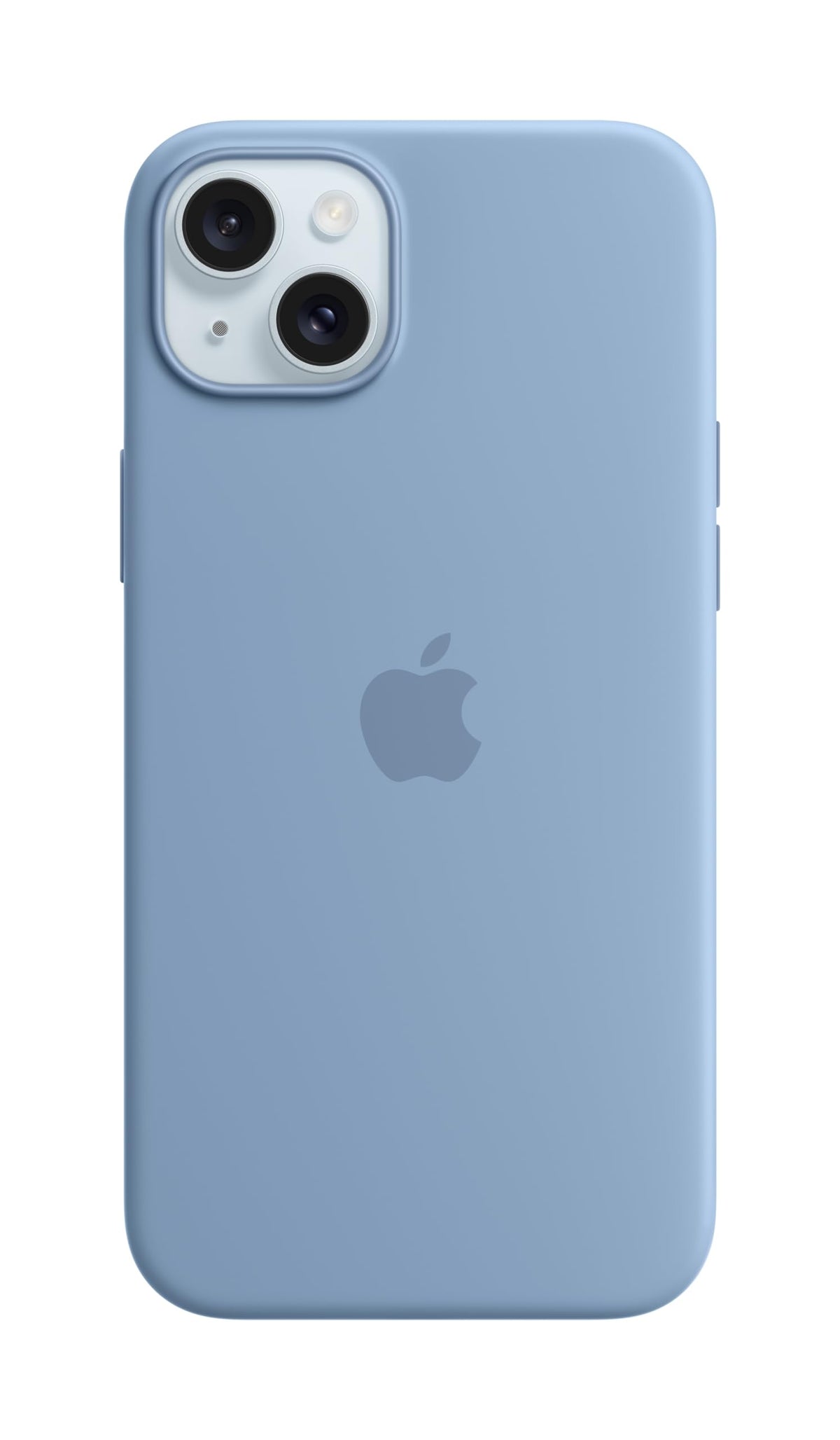 Apple Silikon Case mit MagSafe [für iPhone 15 Plus] winterblau – Produktansicht