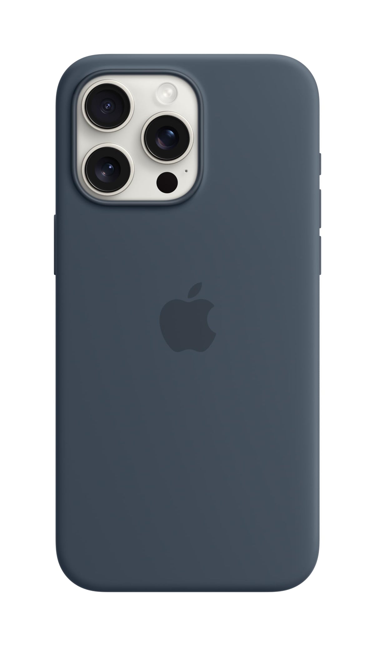 Apple Silikon Case mit MagSafe [für iPhone 15 Pro Max] sturmblau – Refurbished – Produktansicht