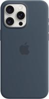 Apple Silikon Case mit MagSafe [für iPhone 15 Pro Max] sturmblau – Refurbished – Produktansicht