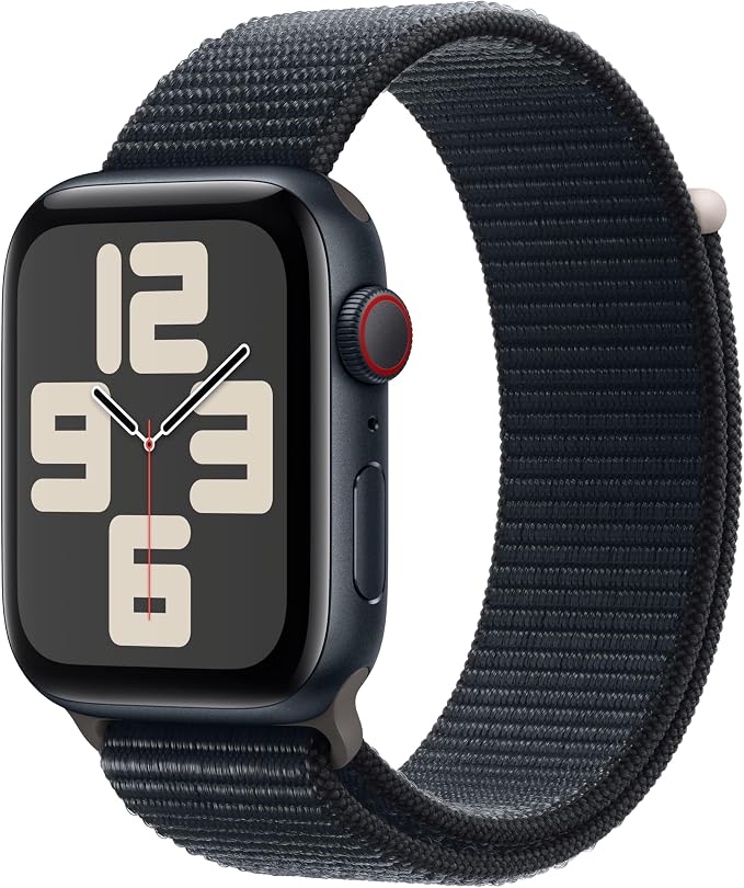 Apple Watch SE 2 (2022) [GPS + Cellular, inkl. Sport Loop mitternacht] 44mm Aluminiumgehäuse mitternacht – Refurbished – Produktansicht
