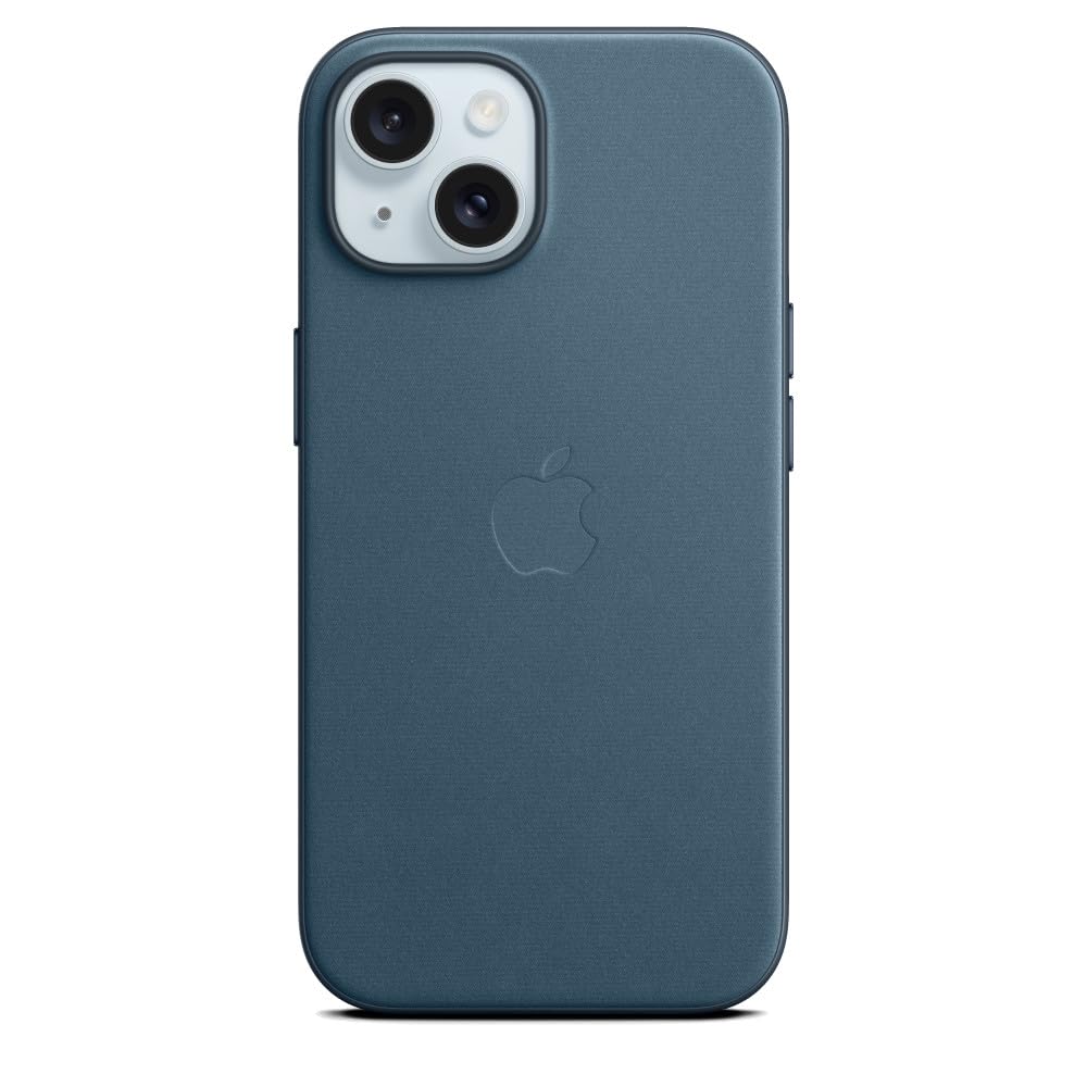 Apple Feingewebe Case mit MagSafe [für iPhone 15] pazifikblau – Refurbished – Produktansicht