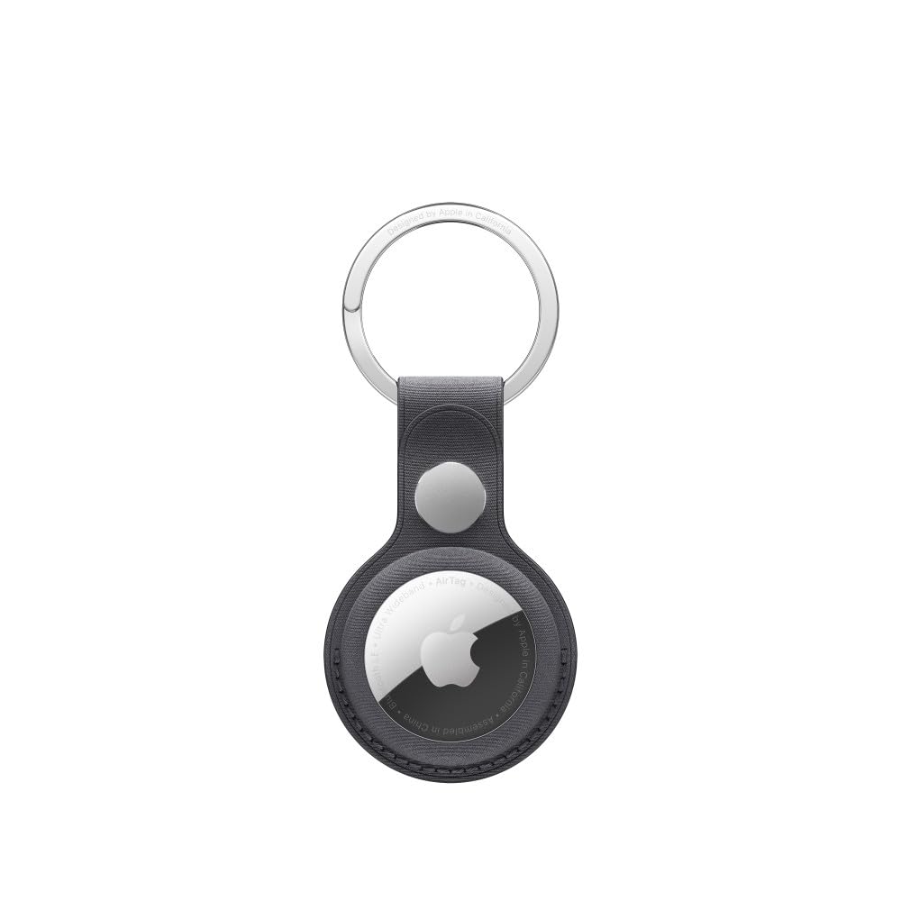 Apple AirTag Feingewebe Schlüsselanhänger schwarz/grau – Refurbished – Produktansicht