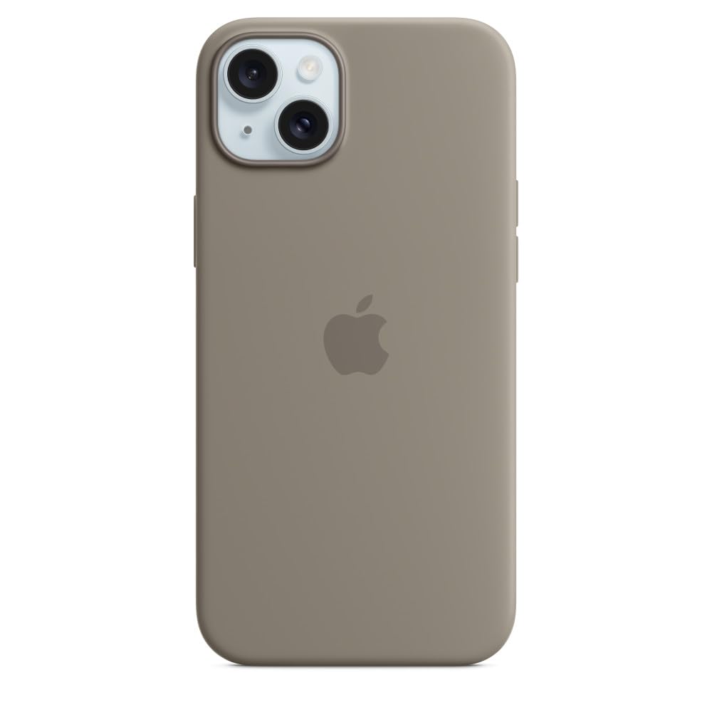Apple Silikon Case mit MagSafe [für iPhone 15 Plus] tonbraun – Produktansicht