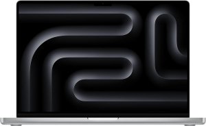 Apple MacBook Pro (2023) [16,2", Apple M3 Pro 12 Core, 18GB RAM, 512GB SSD, Apple 18 Core, macOS] silber – Refurbished – Produktansicht