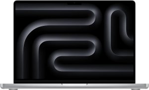 Apple MacBook Pro (2023) [14,2", Apple M3 Pro 12 Core, 18GB RAM, 1TB SSD, Apple 18 Core, macOS] silber – Refurbished – Produktansicht