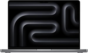 Apple MacBook Pro (2023) [14,2", Apple M3 8 Core, 8GB RAM, 512GB SSD, Apple 10 Core, macOS] space grau – Refurbished – Produktansicht