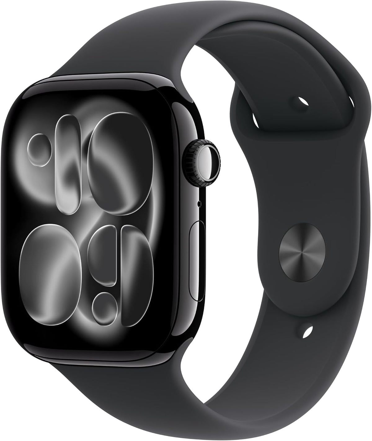 Apple Watch Series 11 [GPS, inkl. Sportarmband S/M schwarz] 46mm Aluminiumgehäuse diamantschwarz – Refurbished – Produktansicht