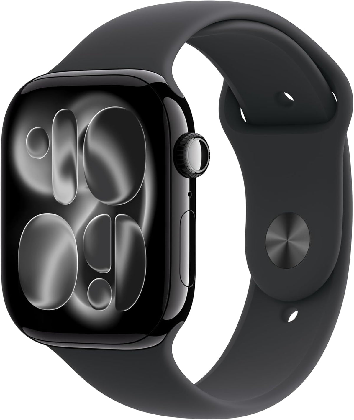 Apple Watch Series 11 [GPS, inkl. Sportarmband M/L schwarz] 46mm Aluminiumgehäuse diamantschwarz – Produktansicht