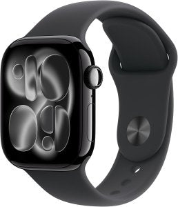 Apple Watch Series 11 [GPS, inkl. Sportarmband M/L schwarz] 42mm Aluminiumgehäuse schwarz – Refurbished – Produktansicht