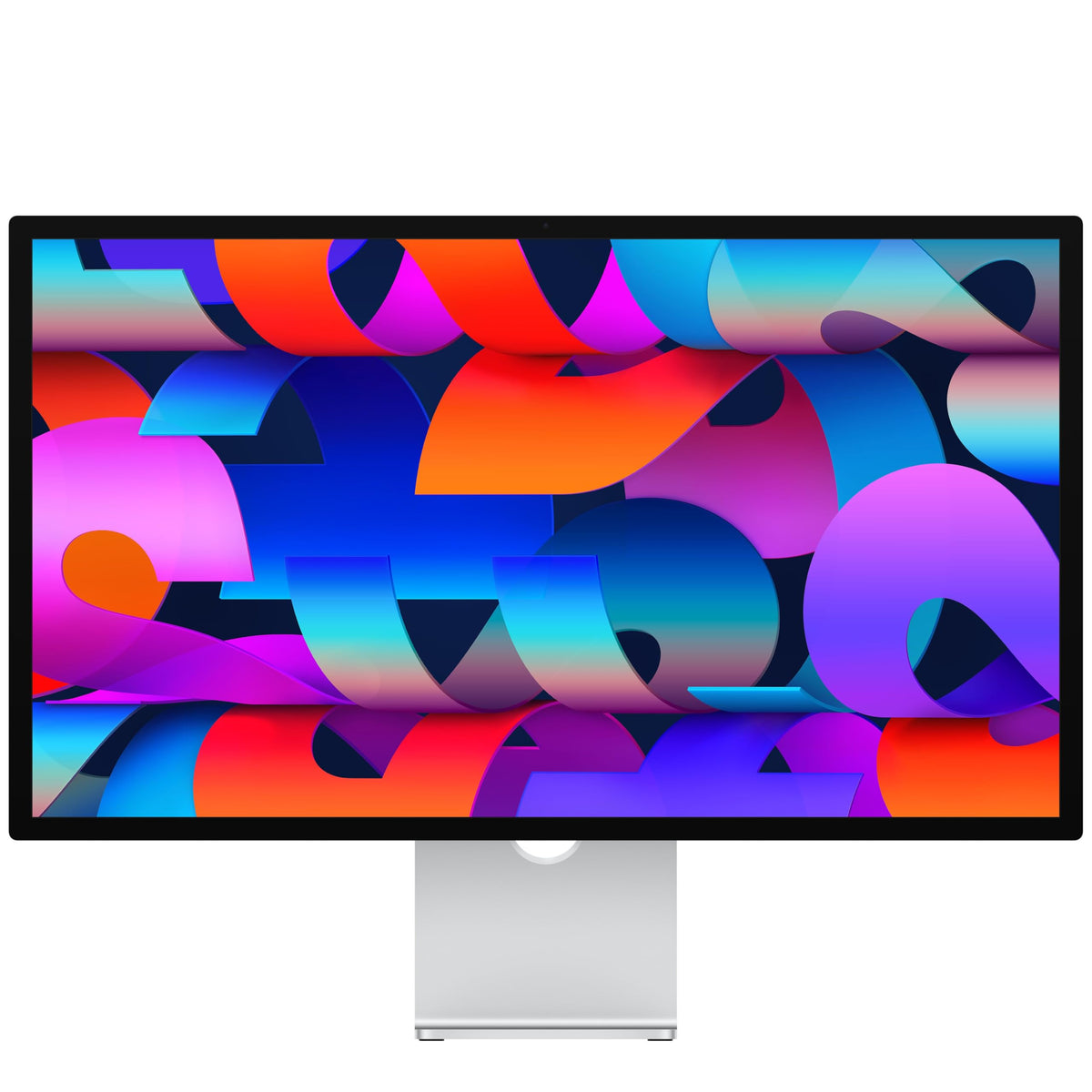 Apple Studio Display (2026) [Standardglas, neigungsverstellbar, 27'', 5.120x2.880 UHD+, IPS, 60Hz, Thunderbolt 5] silber – Refurbished – Produktansicht